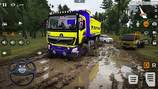 🚛Heavy Dumper Truck Loaded With Heavy Sand Driving In Heavy Offroad | Bus Simulator Indonesia🔥#36 screenshot 4