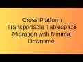 Cross Platform Transportable Tablespace Migration with Minimal Downtime