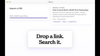 Import YouTube, PDFs, Articles — All Searchable Locally