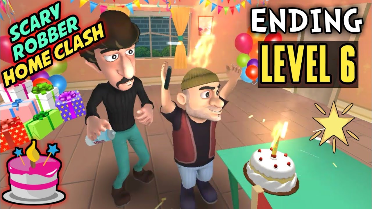 Scary robber home clash ending gameplay