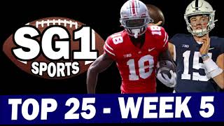 Week 5 Top 25 Rankings from SG1 Sports