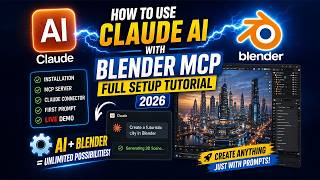 How to Use Claude AI with Blender MCP – Part 2 (Full Tutorial 2026)