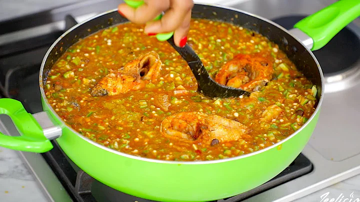 HOW I MAKE SEAFOOD OKRO SOUP - OKRA SOUP - ZEELICIOUS FOODS