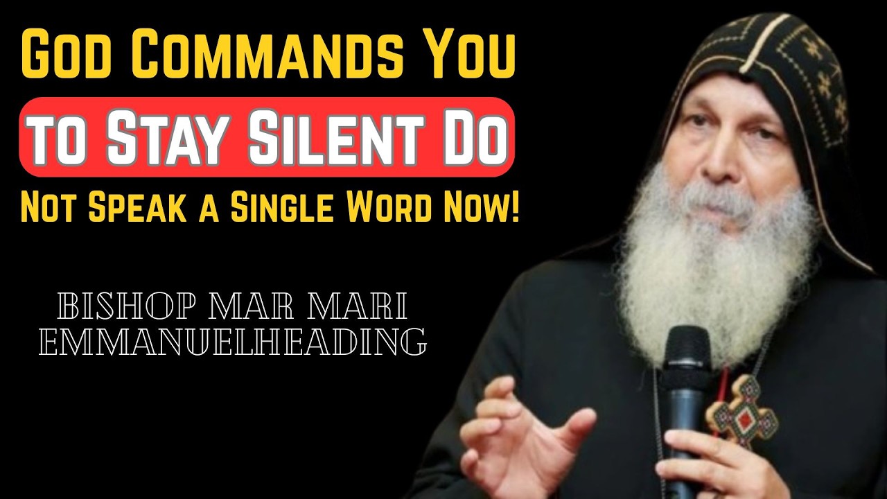 God’s Chosen One God Commands You to Stay Silent Do Not Speak a Single Word Now!⚠️🔥| Bishop Mar Mari