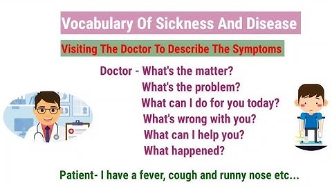 Vocabulary Of Sickness And Disease Explained English Into Rohingya Language.