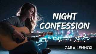 Nightfall Echo | Full Lyric Video 🌙 Soft Acoustic Pop – Calm Late Night Vibes