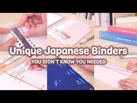6 Unique Japanese Binders You Didn't Know You Needed 