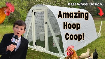 How to build a chicken coop - DIY hoop coop chicken tractor