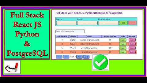 Building a Full Stack Web App with React JS, Python & PostgreSQL | Complete Guide