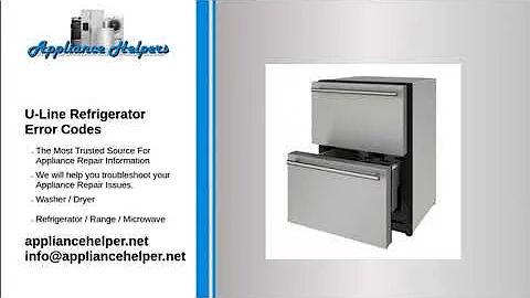 U-Line Refrigerator Error Codes
