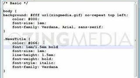 CSS Introduction: font shorthand properties