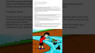 Contoh Teks Eksposisi tentang Lingkungan - Bahaya membuang sampah di sungai Contoh Teks Eksposisi tentang Lingkungan - Bahaya membuang sampah di sungai