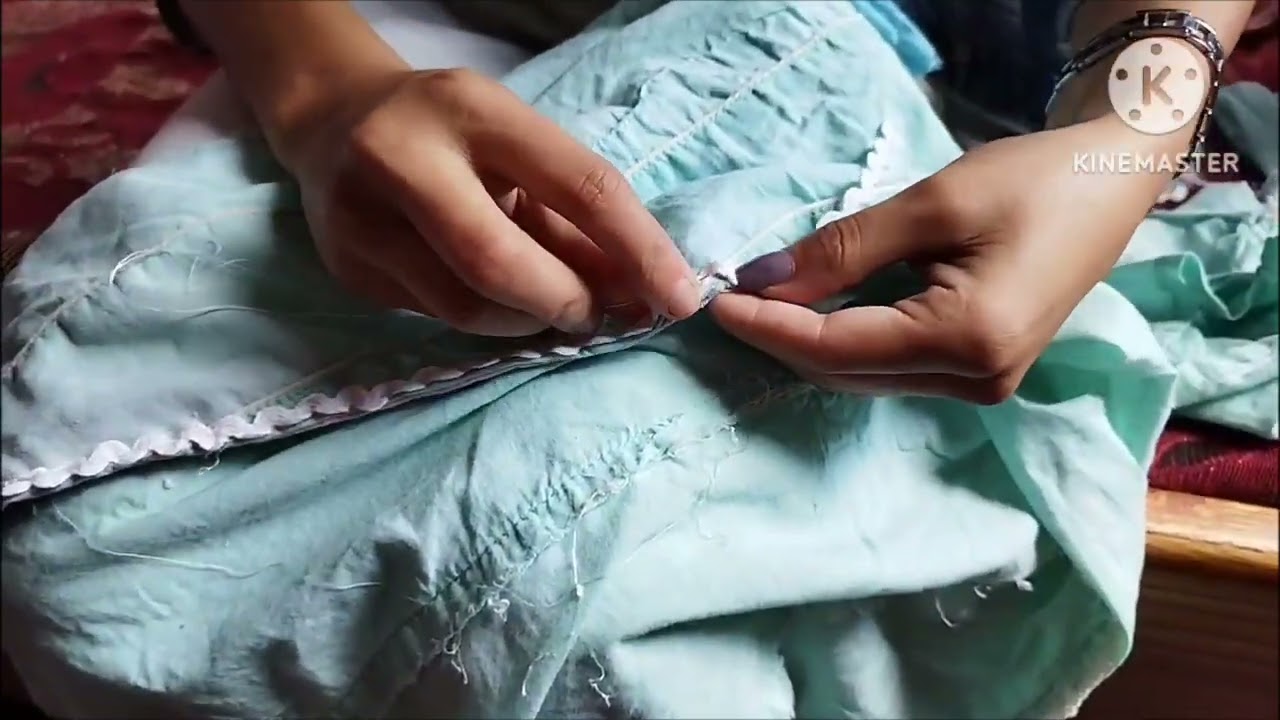 how to convert umbrella kurti in to straight kurti 👗