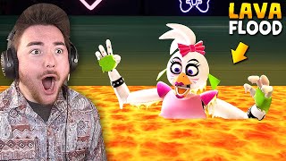 FLOODING EVERYTHING IN LAVA!!! | Five Nights at Freddy’s: Security Breach Gameplay (Mods)