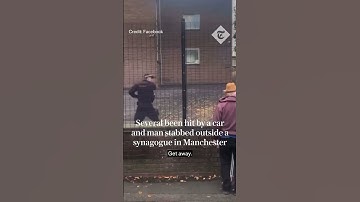 Manchester Synagogue attack: police tell bystanders to move back from 