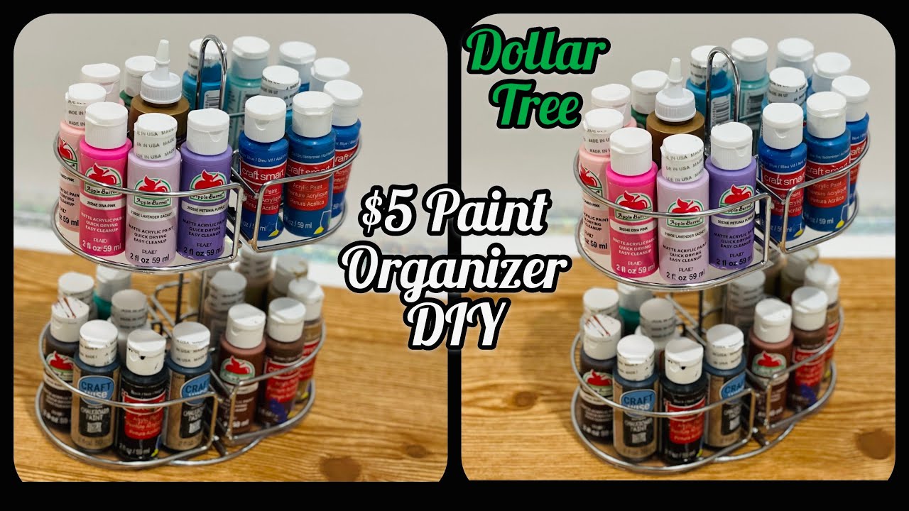 Easy Paint Organizer Diy Dollar Tree Craft Room Organization Ideas Maxresdefault