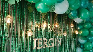 Green themed birthday decorations | Plantita Inspired birthday theme