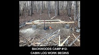 Backwoods Camp #12- Cabin Log Work Begins by 3W Outdoors 108 views 1 month ago 15 minutes