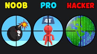 NOOB vs PRO vs HACKER - Pocket Sniper screenshot 4