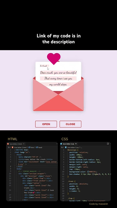 #programming #love #letter #codes #foryou #htmlcssjavascript