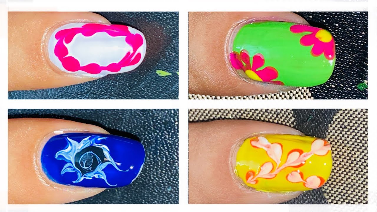 173 😜Easy nail art no tools Easy nail art without tools No tool