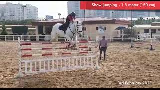 Download Lagu Abdelrahman Mohamed Farid - jumping 150cm with Carmen Blue MP3