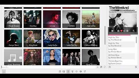 Babe Qt Music player progress - artist view
