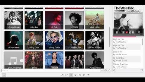 Babe Qt Music player progress - artist view