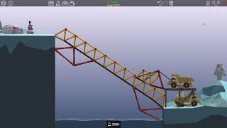 Poly Bridge : Dump Down.Dump Up 3-12( 100% mission )