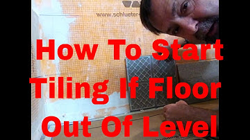 How To Start Tiling First  Row Of Wall Tile If Floor Is Out Of Level #daveblake License Tile Contrac