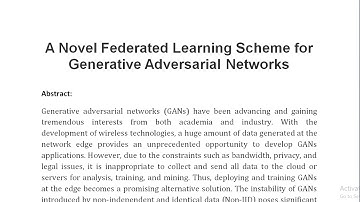 A Novel Federated Learning Scheme for Generative Adversarial Networks