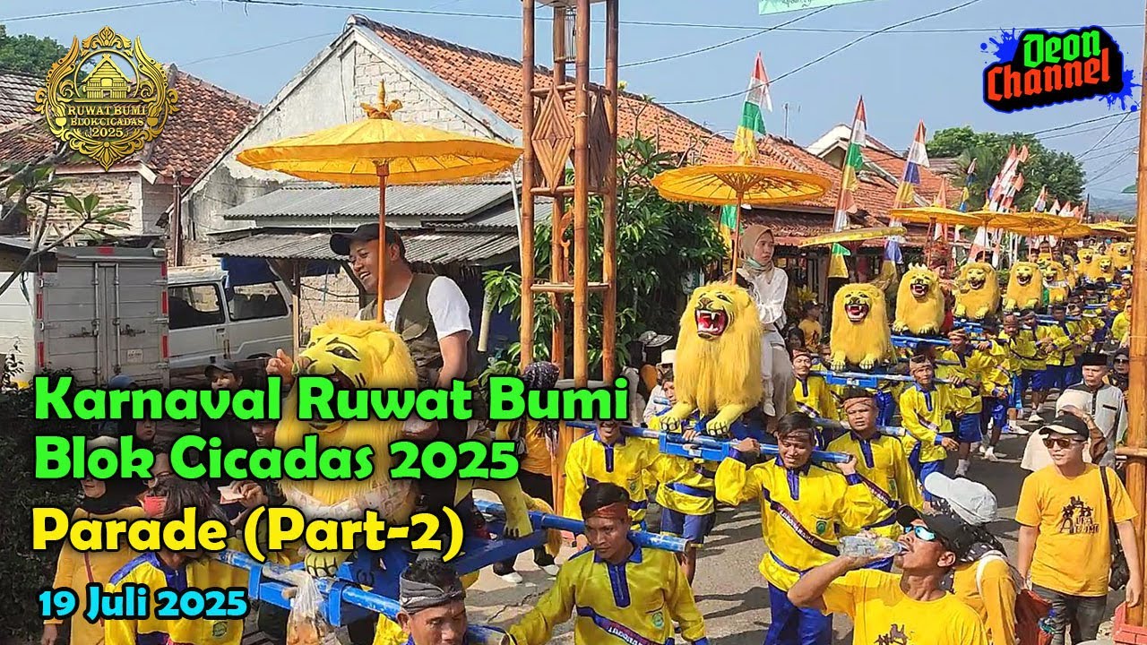 Karnaval Kreasi Ruwat Bumi Blok Cicadas Tahun 2025 || Parade - Part-2
