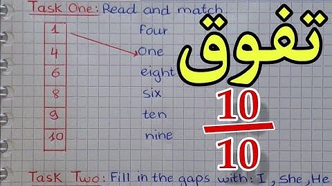 مراجعة اللغة الانجليزية للسنة الثالثة ابتدائي من خلال حل تمارين انجليزية الفصل الاول