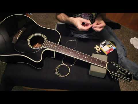 Changing Strings on a 12-String Acoustic Guitar