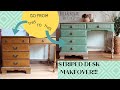 Striped Desk Makeover With Chalk Paint