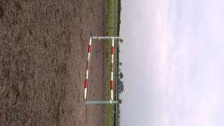 Niamh & Sophie jumping 1m40 upright