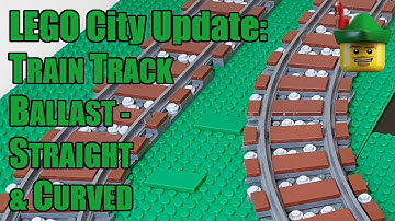 LEGO City Update - Train Track Ballast - Straight & Curved 🚆🏹