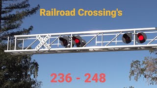 Railroad Crossings 236 To 248 Compilation, Which One Is Your Favorite?