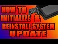 How to fix ps4 Software Update Error Fix  (Initialize and reinstall system software)