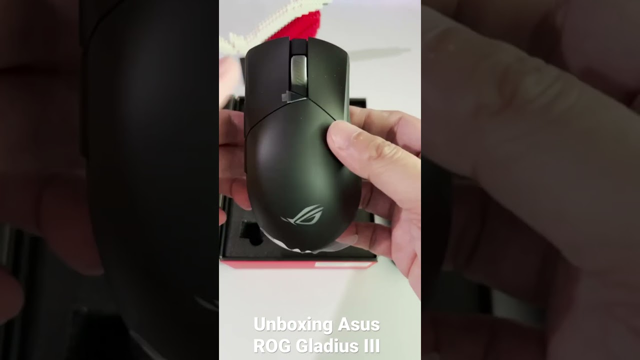 ASMR Unboxing Asus ROG Gladius III #shorts #gaming #asus #asusrog