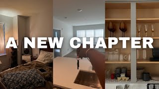 Moving into my first apartment Ep.1 | Application process, shopping, building furniture, +more