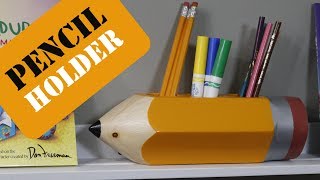 I have been thinking of making gifts for teachers since my wife is a teacher. I wanted to make a pencil holder that looks like a pencil. I 