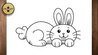 How to draw a rabbit from numbers 300 screenshot 5