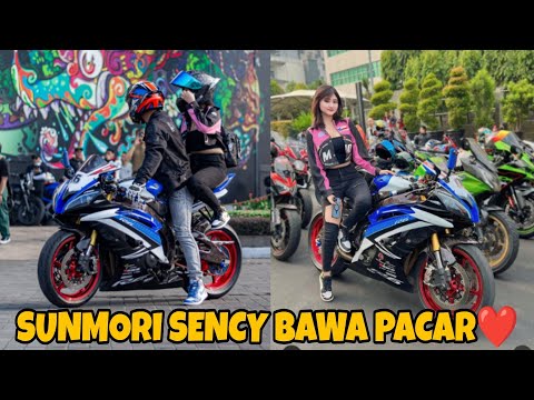 AJAK PACAR SUNMORI KESENCY BAWA YAMAHA R6❤️ MONIC PUSING LIAT MOTOR² MAHAL‼️