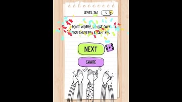 Brain Test: Tricky Puzzles Level 261 Walkthrough Solution Answers Solved