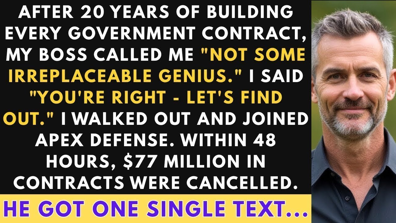 Boss Said 'You're Not Some Irreplaceable Genius' After 20 Years; When I Signed With The Competition