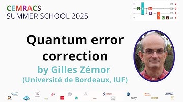 CEMRACS 2025 - Quantum error correction - Part2