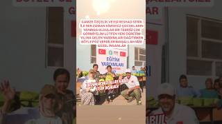 Gamze Özçeli̇k Reshad Stri̇ke İle Yeni̇ Eği̇ti̇m Yili Yardimlarini Yeri̇ne Ulaştirirken Böyle Görüntül.