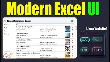 Library Management software with Modern Excel VBA UserForm UI for ListBox | Like Web Apps! 😲