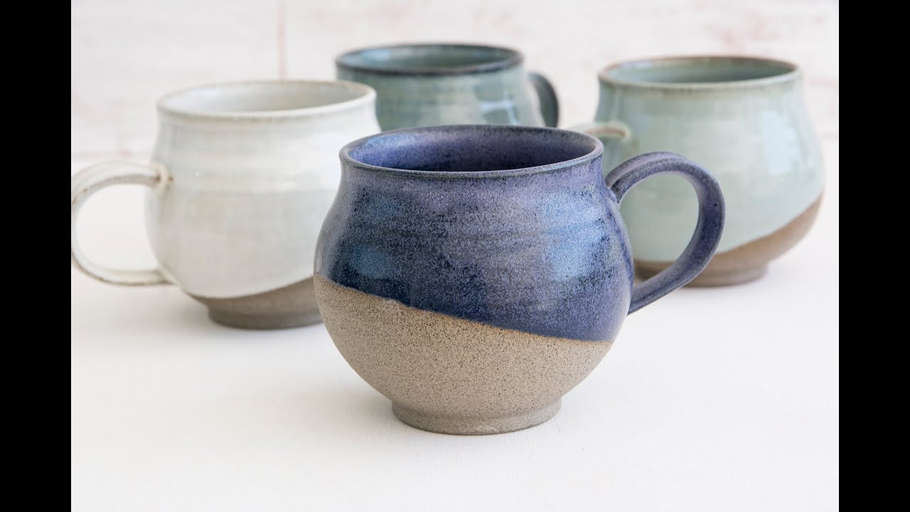 Pottery Big Tea or Coffee Mug, 350 ml / Belly Mug